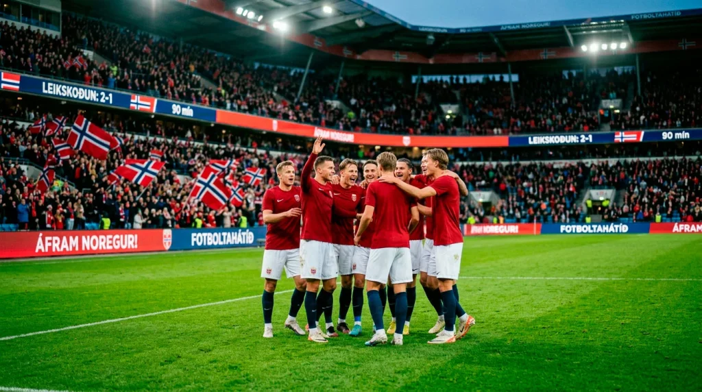 Norska landsliðið á Heimsmeistarakeppninni 2026 — Erling Haaland og félagar hans á leikvanginum