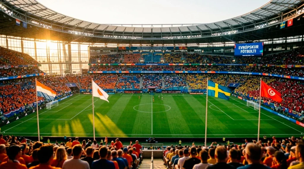 Riðill F á HM 2026 — Holland, Japan, Svíþjóð og Túnis keppa um framgang á Heimsmeistarakeppninni