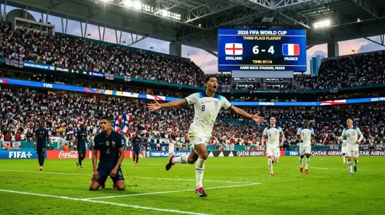 Bronsleikur HM 2026: England 6-4 Frakkland — sagan sem enginn gleyma